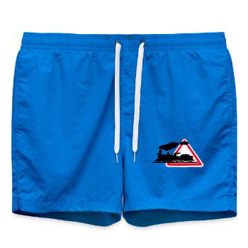 Locomotive creation Louis RUNEMBERG © Adagp - Swim Trunks - cobalt blue - Front - AI Model Male 185 light (185cm)