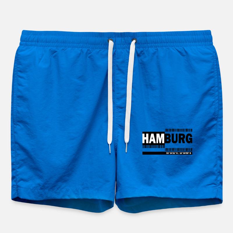 HAMBOURG - code-barres - Short de bain - cobalt blue