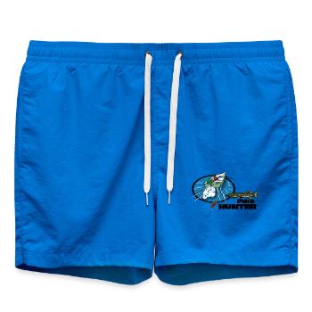 Bateau de chasse de brochets – Pêche aux prédateurs - Short de bain - cobalt blue - Devant - AI Model Male 185 light (185cm)