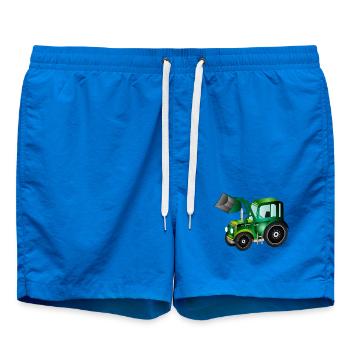 Tracteur à chargement frontal pour tracteurs et ventilateurs agricoles - Short de bain - cobalt blue - Devant - AI Model Male 185 light (185cm)
