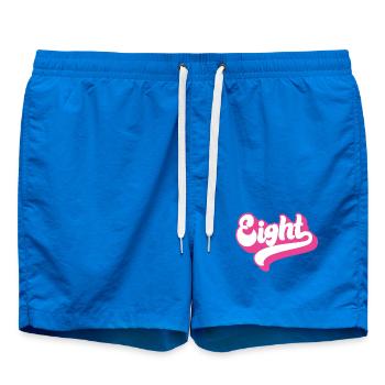 Acht 8. Geburtstag für Mädchen im Alter von 8 Jahren - Badeshorts - Cobalt blue - Vorne - AI Model Male 185 light (185cm)