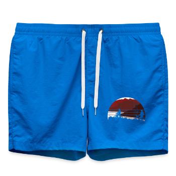 Sunset Riders Silhouette - Badeshorts - Cobalt blue - Vorne - AI Model Male 185 light (185cm)
