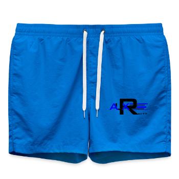 Auxerre Bleu Géométrique - Short de bain - cobalt blue - Devant - AI Model Male 185 light (185cm)