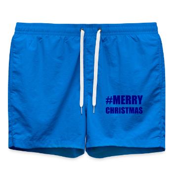 ALLES GUTE ZUM NEUEN JAHR. SAINT SYLVESTER. NEUJAHR - Badeshorts - Cobalt blue - Vorne - AI Model Male 185 light (185cm)