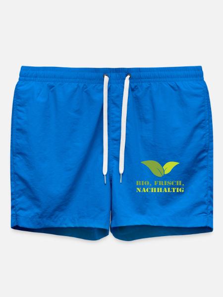 Bio Frisch Nachhaltig Biobauer Landwirt Geschenk - Badeshorts - Cobalt blue