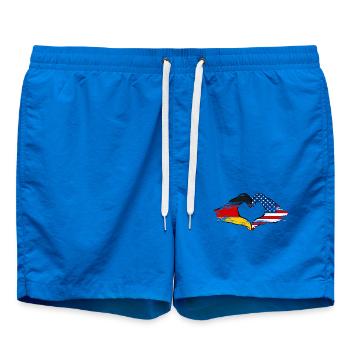 Allemagne États-Unis Forme de cœur avec les mains utilisées - Short de bain - cobalt blue - Devant - AI Model Male 185 light (185cm)
