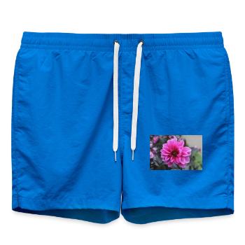 Dahlia rose rose fleur, fleur - Short de bain - cobalt blue - Devant