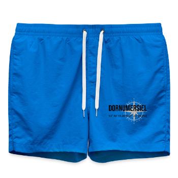 Koordinaten Dornumersiel - Badeshorts - Cobalt blue - Vorne - AI Model Male 185 light (185cm)