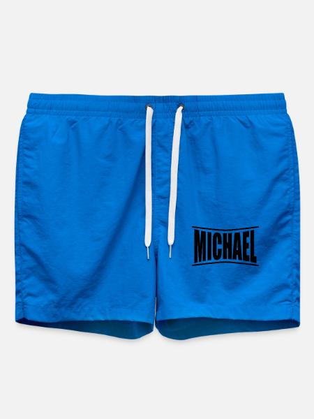 t-shirt Michael t-shirt gift idea - Swim Trunks - cobalt blue