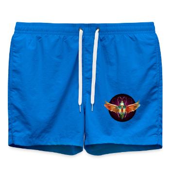 insecte scintillant coloré imaginatif avec des ailes - Short de bain - cobalt blue - Devant - AI Model Male 185 light (185cm)