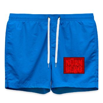 Nuremberg Contours Red - Short de bain - cobalt blue - Devant - AI Model Male 185 light (185cm)
