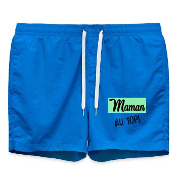 MAMAN - Short de bain - cobalt blue - Devant - AI Model Male 185 light (185cm)