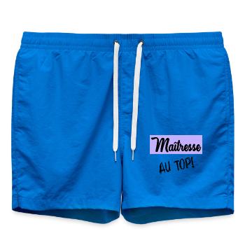 GELIEBTE. VIELEN DANK. DANKE, HERRIN - Badeshorts - Cobalt blue - Vorne - AI Model Male 185 light (185cm)
