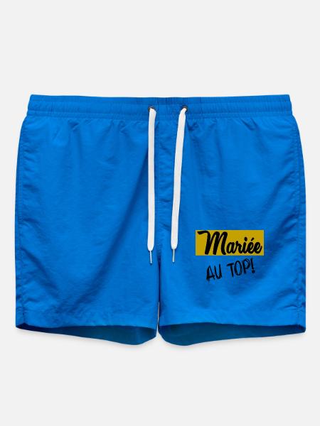 JUST MARRIED. EVJF. MARIEE - Short de bain - cobalt blue