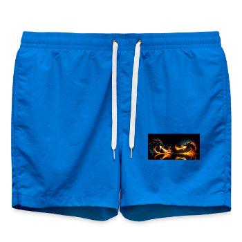 Chaleur de la bataille - Short de bain - cobalt blue - Devant - AI Model Male 185 light (185cm)