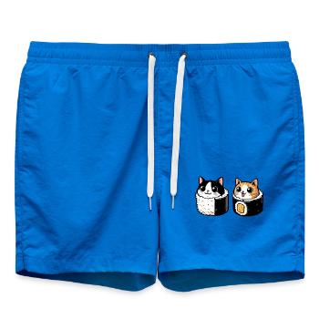 Neko Maki Mix: Die Sushi-Katze - Badeshorts - Cobalt blue - Vorne