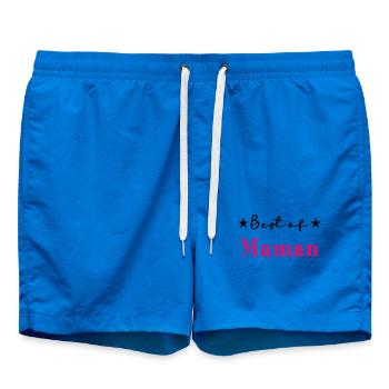 MUTTERTAG. HERZ. ALLES GUTE ZUM GEBURTSTAG. MAMA - Badeshorts - Cobalt blue - Vorne - AI Model Male 185 light (185cm)