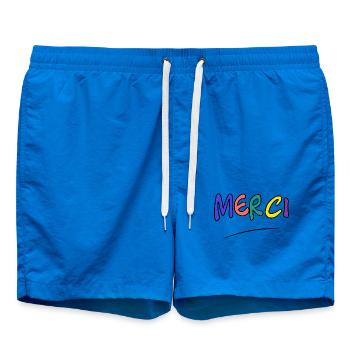 MERCI. MAÎTRESSE. MAÎTRE. MERCI MAÎTRESSE - Short de bain - cobalt blue - Devant - AI Model Male 185 light (185cm)