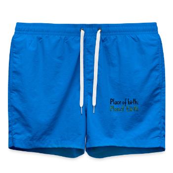 Place of birth: Planet Earth - Short de bain - cobalt blue - Devant - AI Model Male 185 light (185cm)