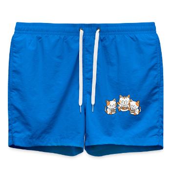 Katzen Nudelsuppe Kawaii - Badeshorts - Cobalt blue - Vorne