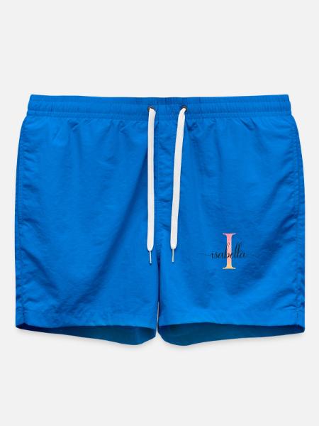 J | Monogramme | Nom | Isabelle |Aquarelle - Short de bain - cobalt blue