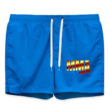 MMA Figher - Design mit coolen Farben. - Badeshorts - Cobalt blue - Vorne - AI Model Male 185 light (185cm)