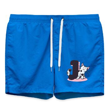 Katze Buchstabe J - Badeshorts - Cobalt blue - Vorne