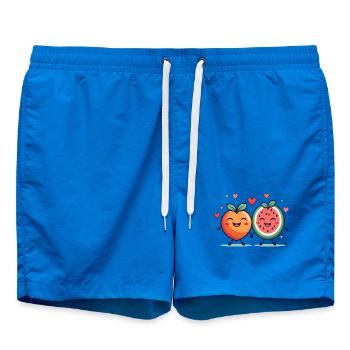 Fruchtige Leidenschaft, Liebe - Badeshorts - Cobalt blue - Vorne - AI Model Male 185 light (185cm)