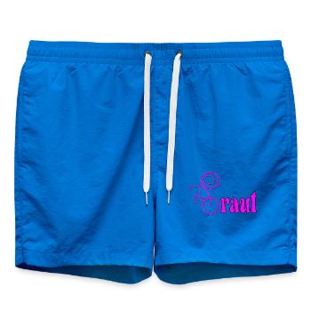 JUNGGESELLINNENABSCHIED FAHRRAD RAD JGA BRAUT - Badeshorts - Cobalt blue - Vorne - AI Model Male 185 light (185cm)