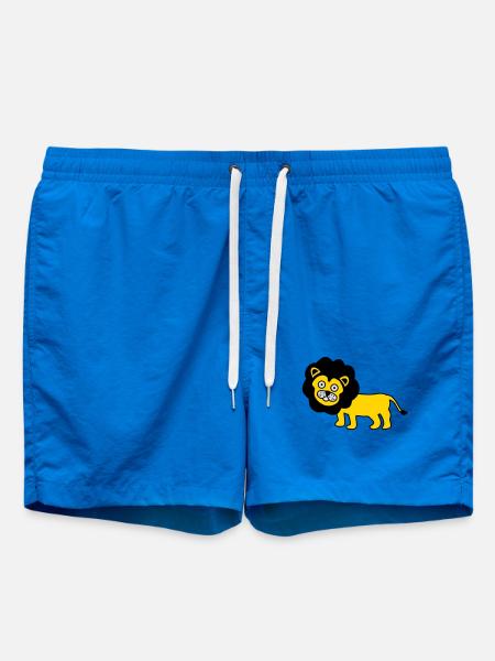 Löwe als Kinder Design - Badeshorts - Cobalt blue