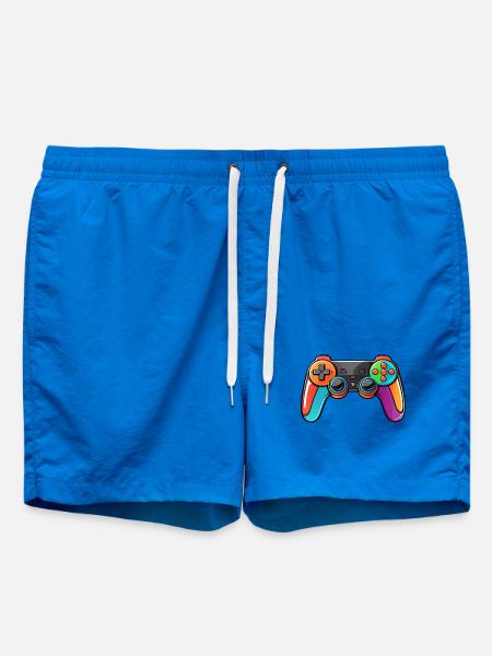 Gamepad Controller Colors Colorful - Swim Trunks - cobalt blue