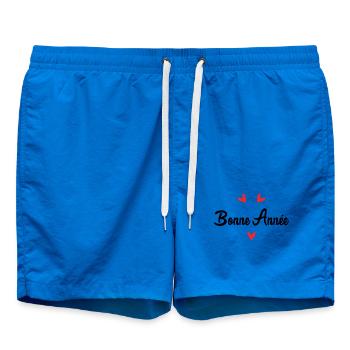 ALLES GUTE ZUM NEUEN JAHR. SILVESTER - Badeshorts - Cobalt blue - Vorne - AI Model Male 185 light (185cm)