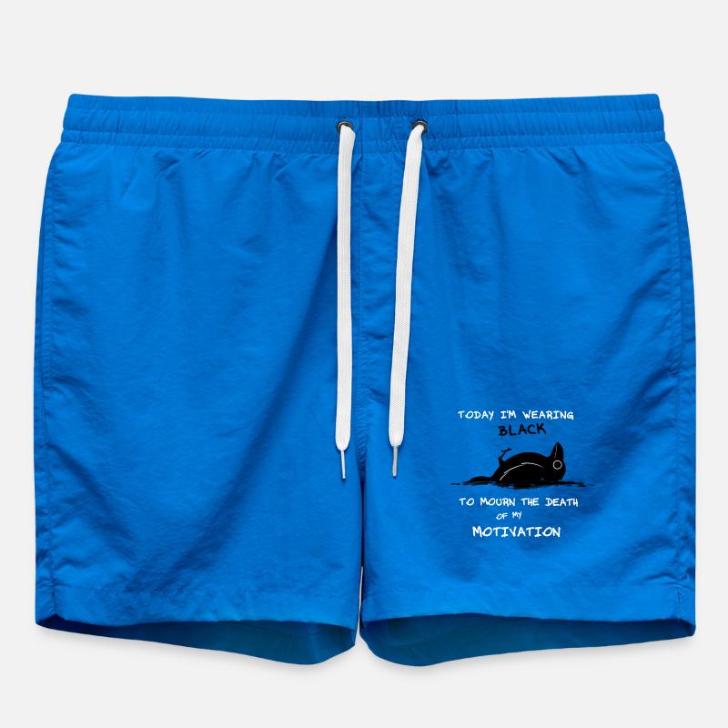Today I'm wearing black - Swim Trunks - cobalt blue