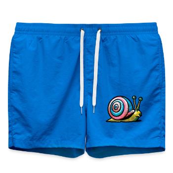 Schnecke - Badeshorts - Cobalt blue - Vorne - AI Model Male 185 light (185cm)