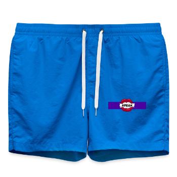 Speak - Swim Trunks - cobalt blue - Front - AI Model Male 185 light (185cm)