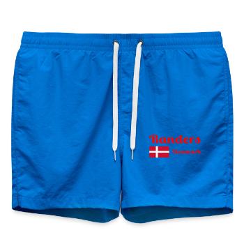 Randers Danemark - Imprimés élégants - Short de bain - cobalt blue - Devant - AI Model Male 185 light (185cm)