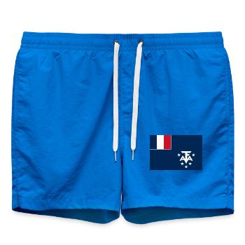 Französische Süd- und Antarktisgebiete - Badeshorts - Cobalt blue - Vorne - AI Model Male 185 light (185cm)