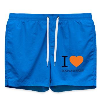 J’ADORE LE SIROP D’ÉRABLE Ahornsirup - Short de bain - cobalt blue - Devant - AI Model Male 185 light (185cm)
