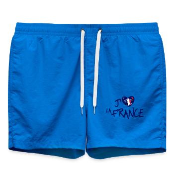 Ich liebe Frankreich - Badeshorts - Cobalt blue - Vorne - AI Model Male 185 light (185cm)