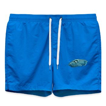 Majestätischer Mantarochen II : Anmut unter Wasser - Badeshorts - Cobalt blue - Vorne - AI Model Male 185 light (185cm)
