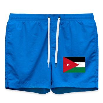 Drapeau de la Jordanie - Short de bain - cobalt blue - Devant - AI Model Male 185 light (185cm)