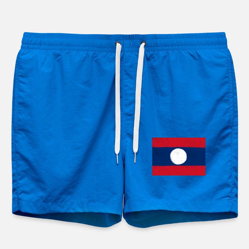 Drapeau du Laos - Short de bain - cobalt blue