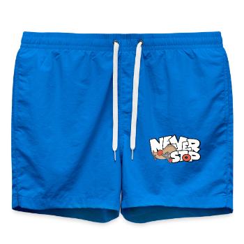 Imprimé skateboard incessant - Short de bain - cobalt blue - Devant - AI Model Male 185 light (185cm)