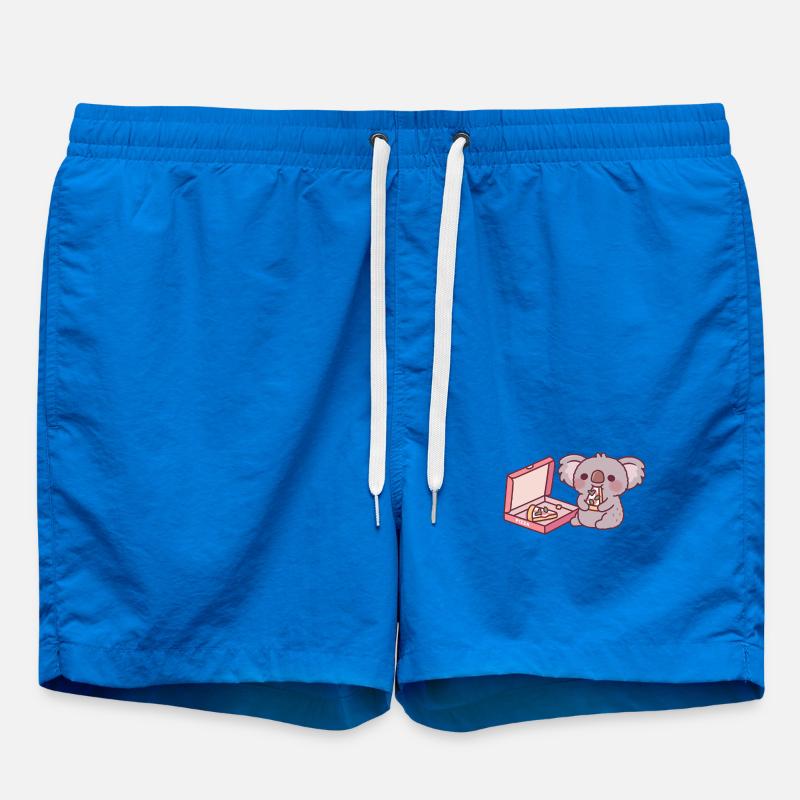 Mignon Koala Ours Mangeant Pizza - Short de bain - cobalt blue