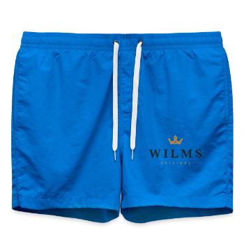 Logo original de la famille Wilms - Short de bain - cobalt blue - Devant - AI Model Male 185 light (185cm)