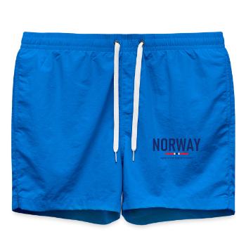 Norvège - Norvège - Norvège - Drapeau - Scandinavie - Short de bain - cobalt blue - Devant - AI Model Male 185 light (185cm)