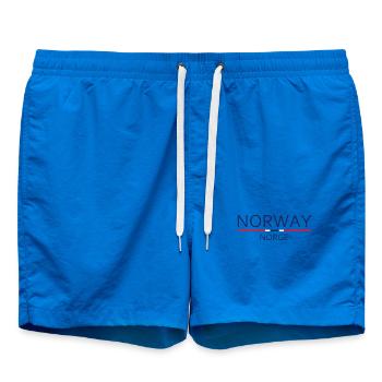 Norvège - Norvège - Norvège - Drapeau - Scandinavie - Short de bain - cobalt blue - Devant - AI Model Male 185 light (185cm)