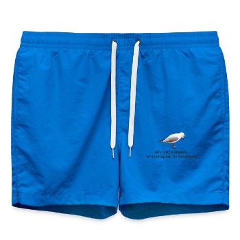 Möwe Einsamkeit Reflexion T-Shirt - Badeshorts - Cobalt blue - Vorne - AI Model Male 185 light (185cm)
