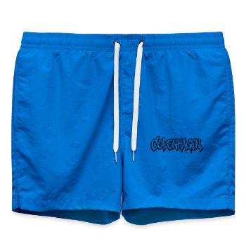 Conception d'art urbain de style graffiti - Short de bain - cobalt blue - Devant - AI Model Male 185 light (185cm)