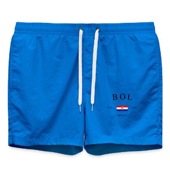 Bol Kroatien – Urlaub Souvenir & Geschenk - Badeshorts - Cobalt blue - Vorne - AI Model Male 185 light (185cm)